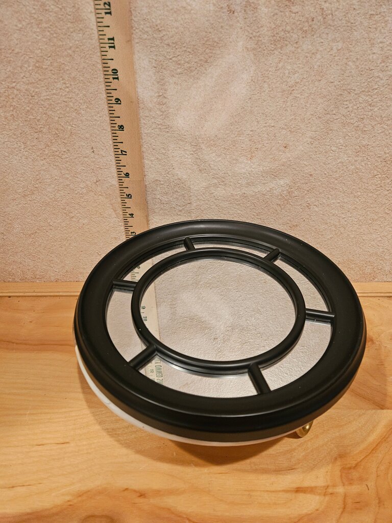 Round Black and White Wall mirror decor