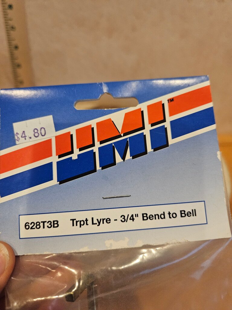 JMI Trpt Lyre - 3/4" Bend to Bell