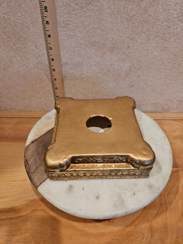 Golden Pedestal for Sacred Objects, Table Buddha Statue Stand, Perfect for Religious Figurines /Home Decor, Altar Shelf