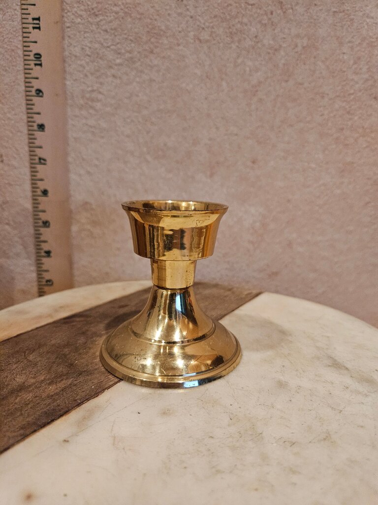 Vintage solid Brass Candle Holder for pillar candle