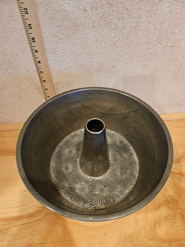 Vintage Ovenex Angle food Starburst Bundt Cake Pan Ring 10" N-840 USA Baking