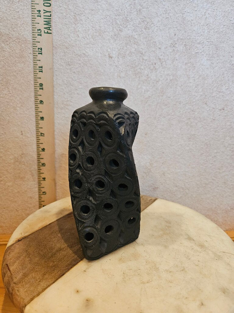 Decorative Vintage Black Ceramic Vase