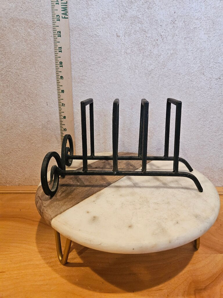 Wrought Iron Mail Organizer / Napkin Divider / book display / plate holder