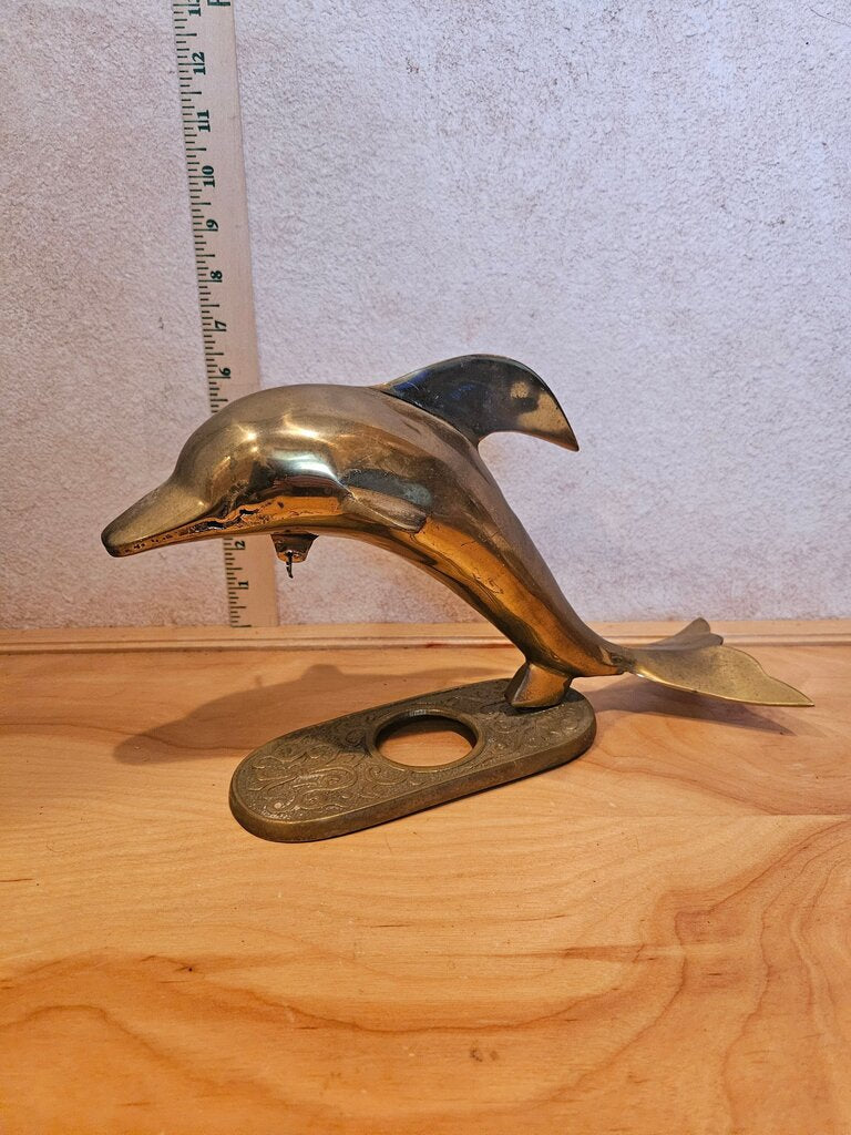 Brass Dolphin Figurine