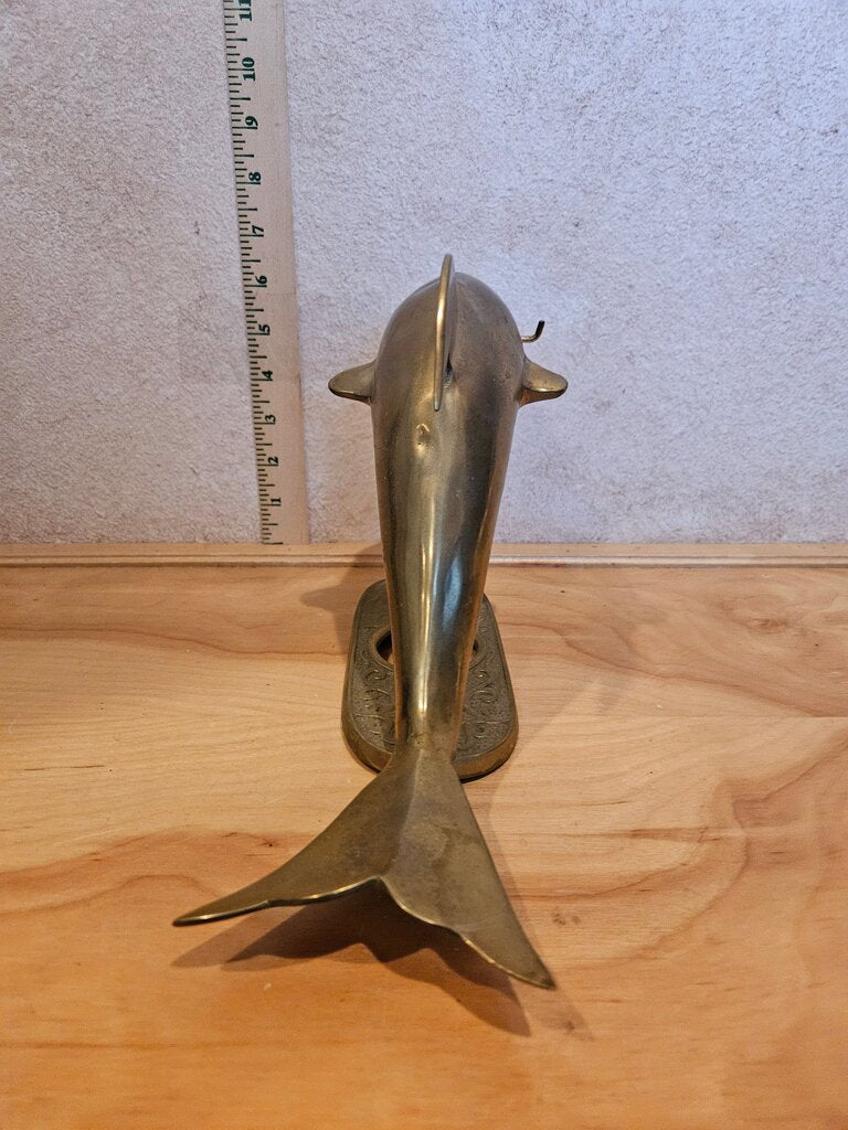 Brass Dolphin Figurine