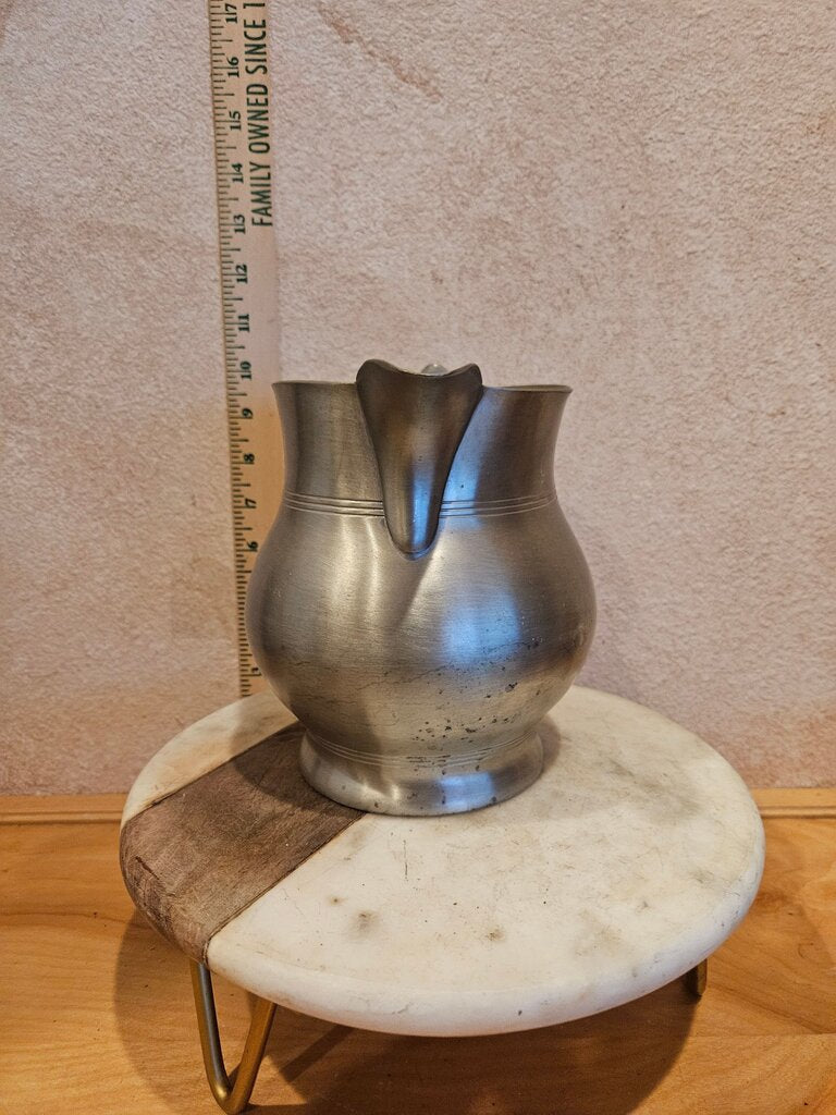Vintage Steiff Pewter Old Sturbridge Village Colonial Drink Water Serving Pitcher