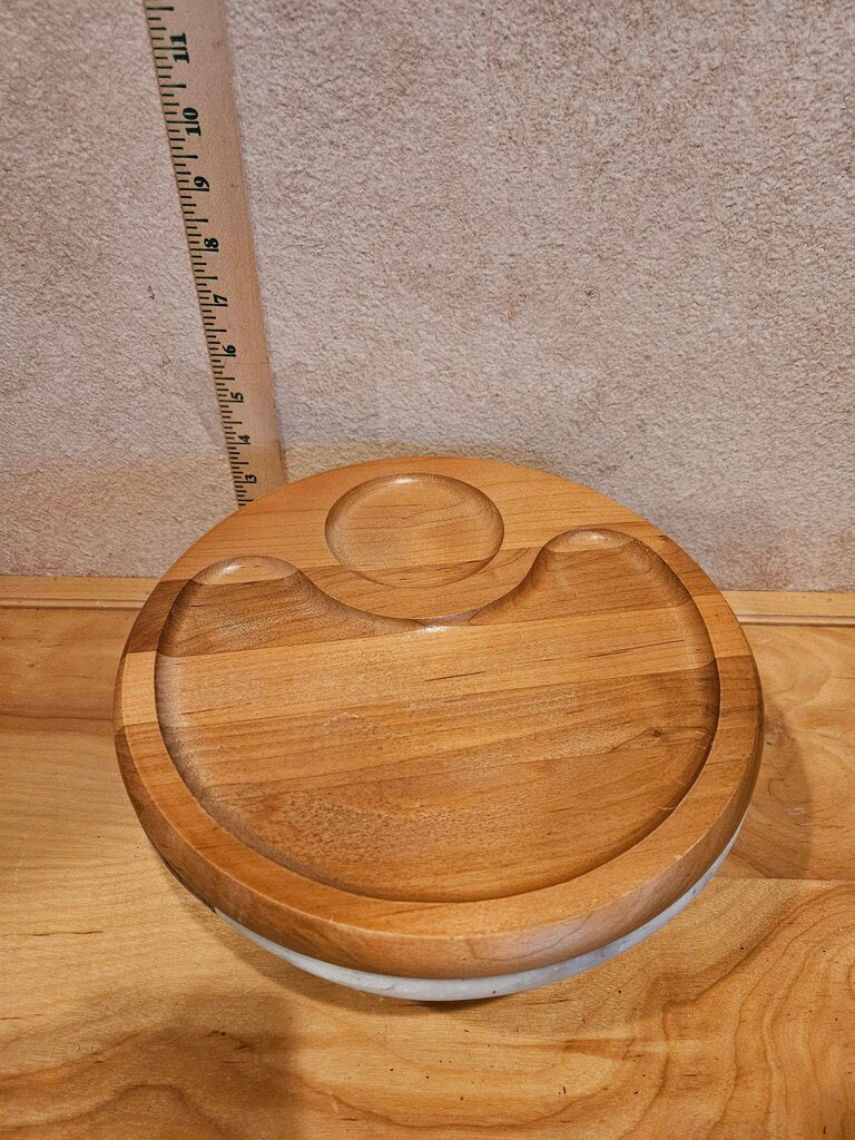 Vintage Wooden Serving Tray made USA