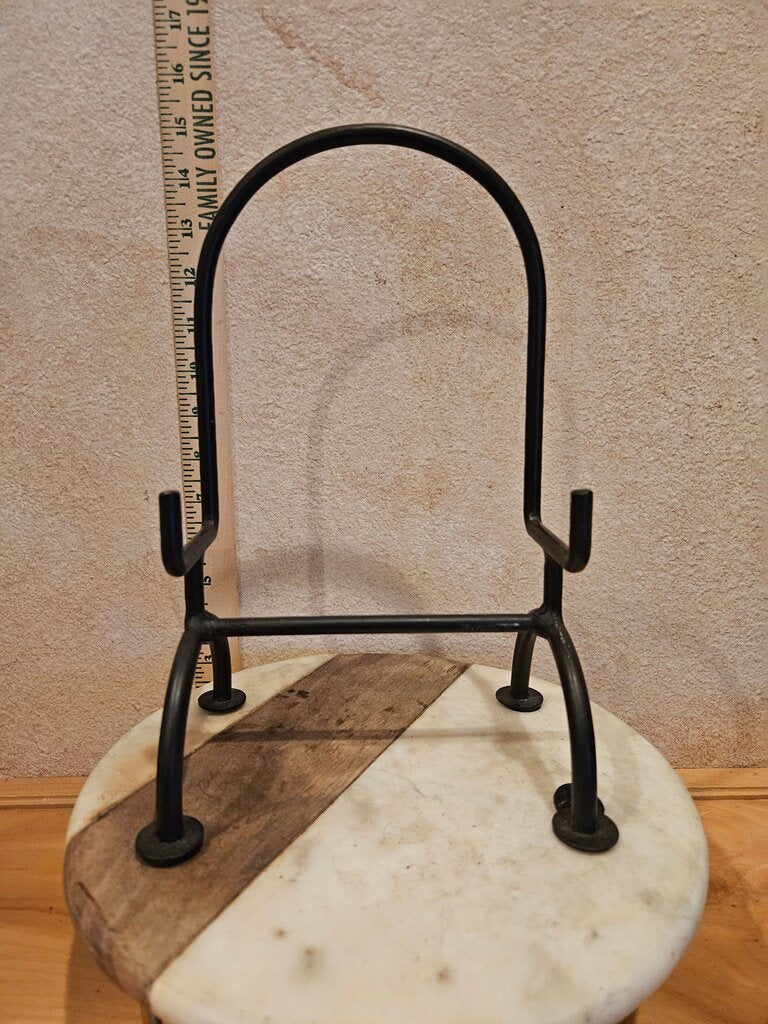 Wrought Iron Large Bowl Or Platter/Plate bible / cookbook Easel Book Stand painting display