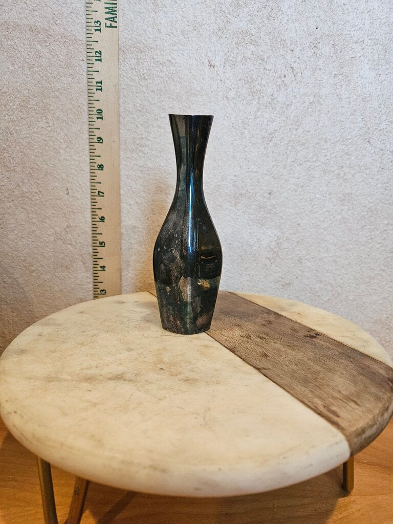 Vintage Black Ceramic Vase