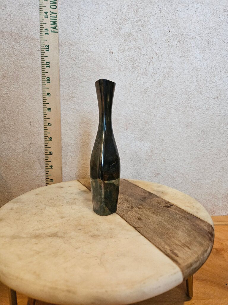 Vintage Black Ceramic Vase