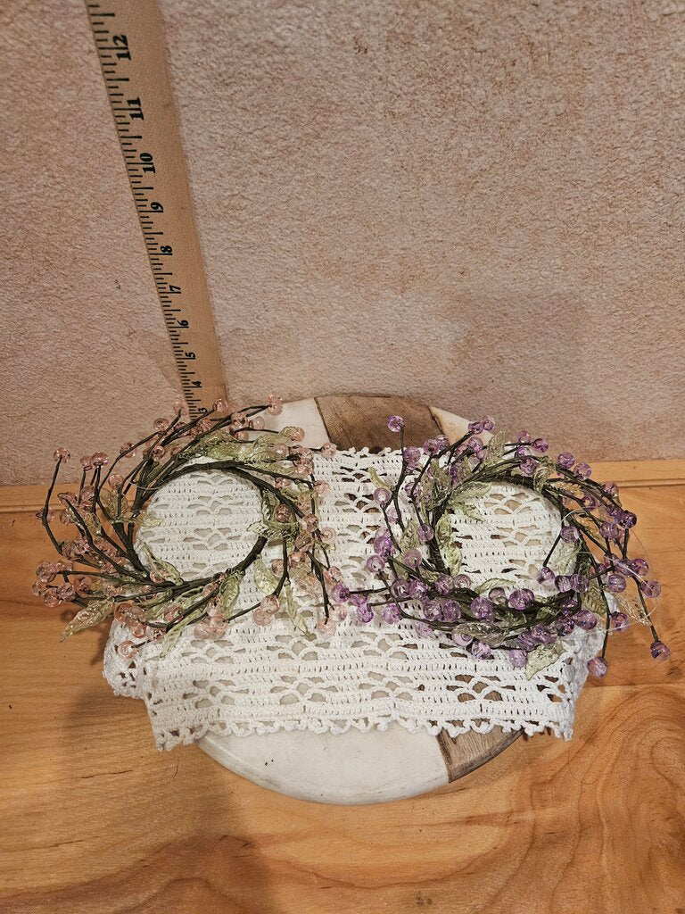 Floral Beaded Hair Wreath Set