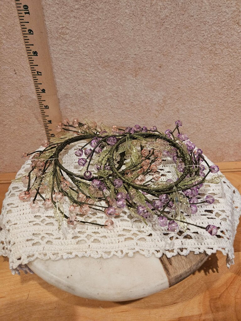 Floral Beaded Hair Wreath Set