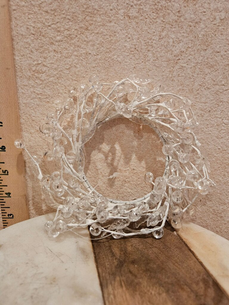 Ice Wire Clear Garland Steel Wire Acrylic Crystal Garland Faux Crystal Bead for Tree Wedding, Birthday Party Decoration