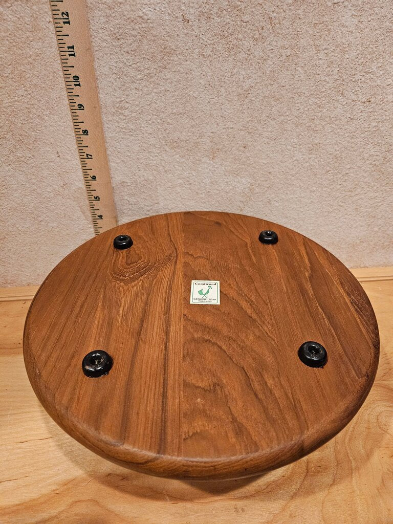 Vintage Goodwood Teak Board / Wood Bread Board or Appetizer Board / Teak Cheese Tray by Goodwood made in Thailand