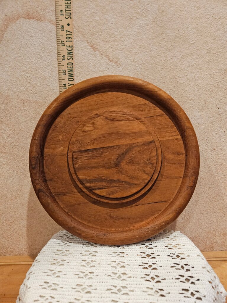 Vintage Goodwood Teak Board / Wood Bread Board or Appetizer Board / Teak Cheese Tray by Goodwood made in Thailand