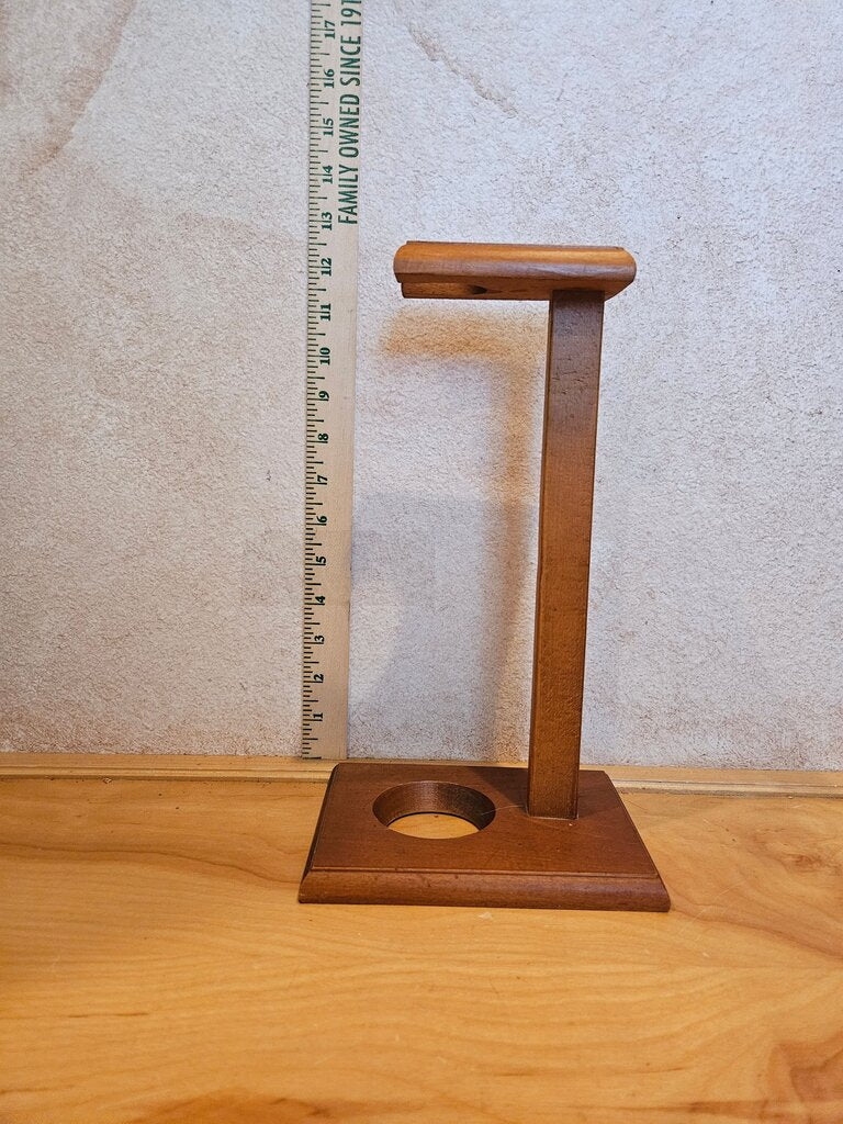 Vintage Wooden stein or vase Stand MCM design