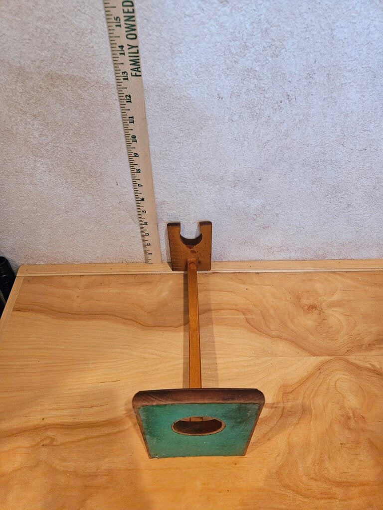 Vintage Wooden stein or vase Stand MCM design