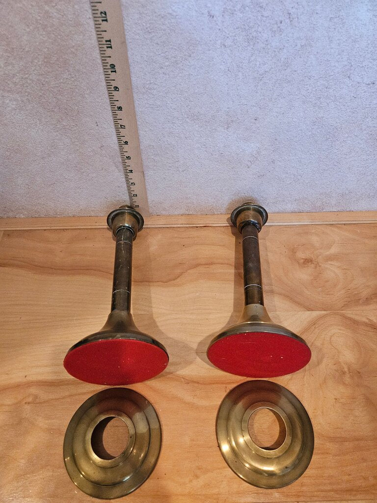 Elegant Pair of Altar Candlesticks with drip catch