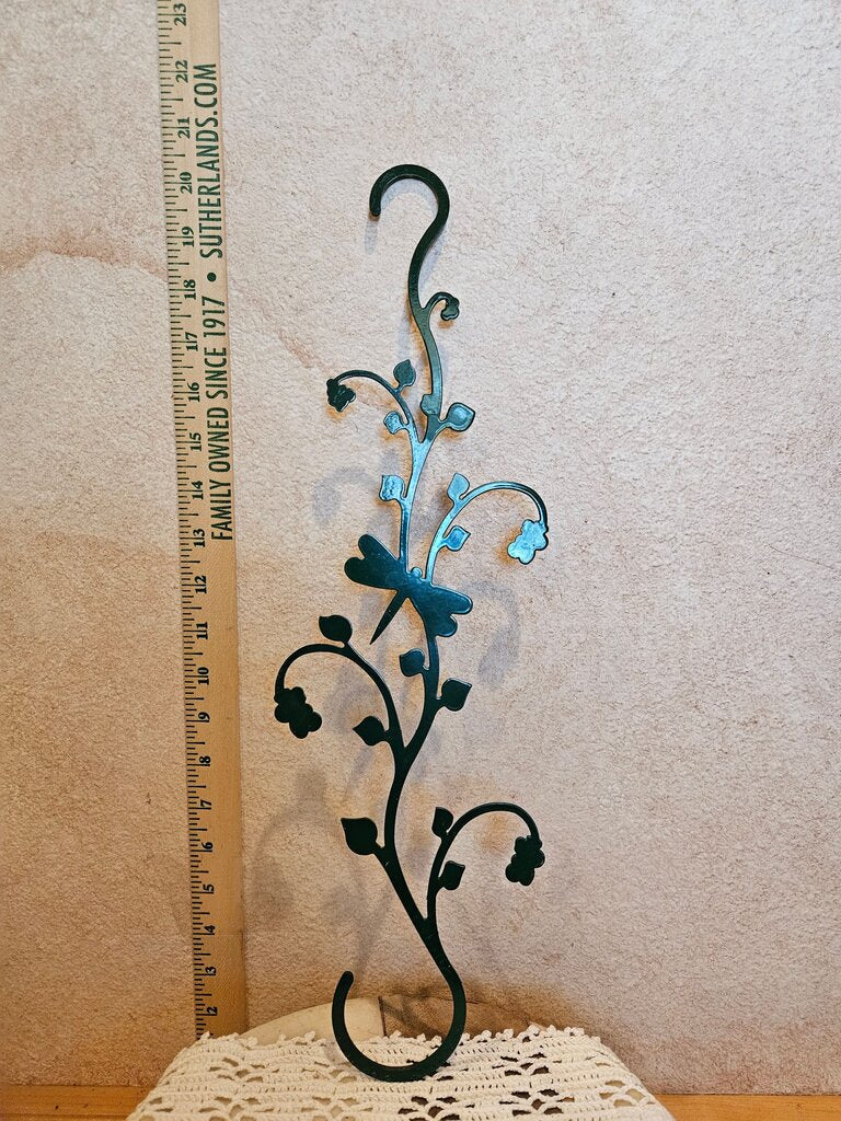 Wrought Iron Color Dragonfly Decorative Metal s hook Wall Art