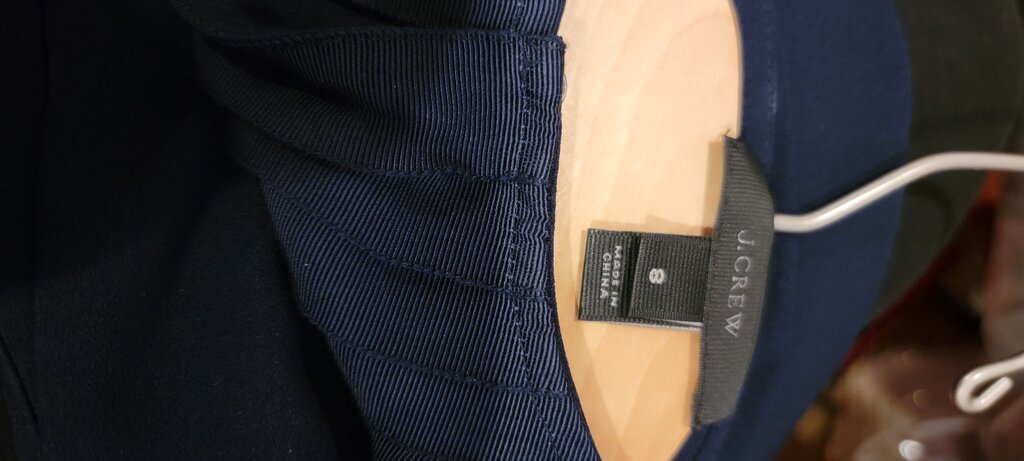 J.Crew Navy Blue Pleated Top