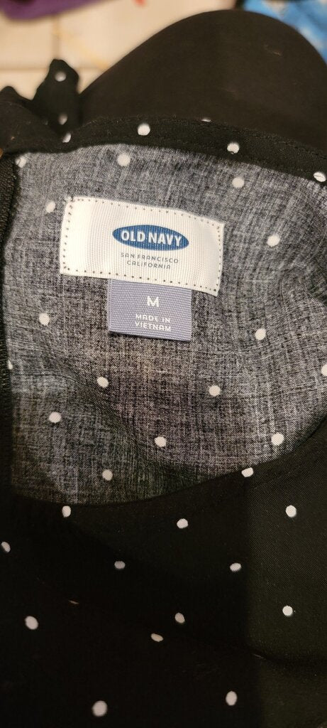 Old Navy Black Polka Dot Dress