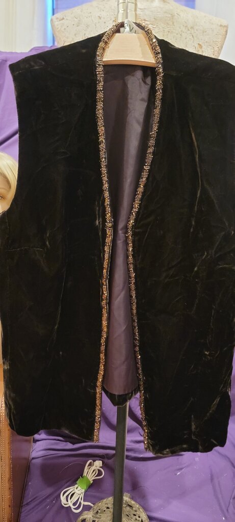 Orvis Vintage Black Velvet Vest
