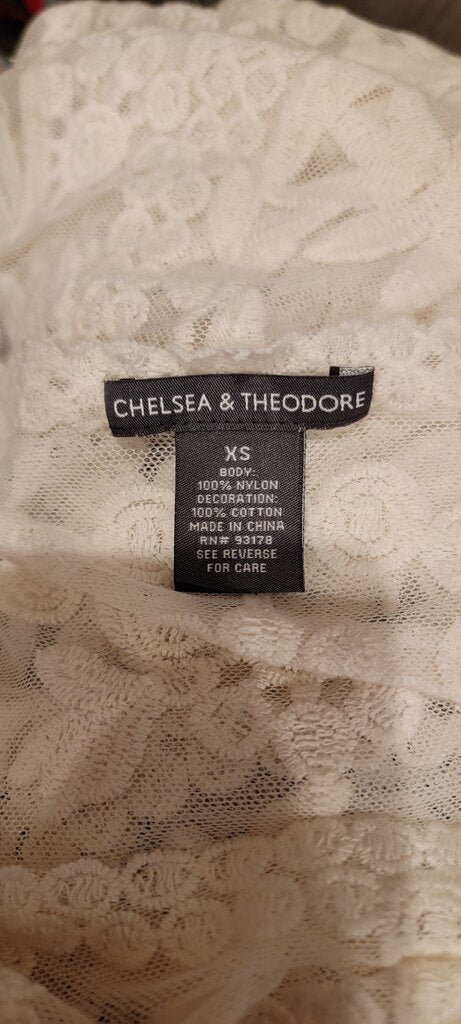 Chelsea & Theodore Sheer Lace Top