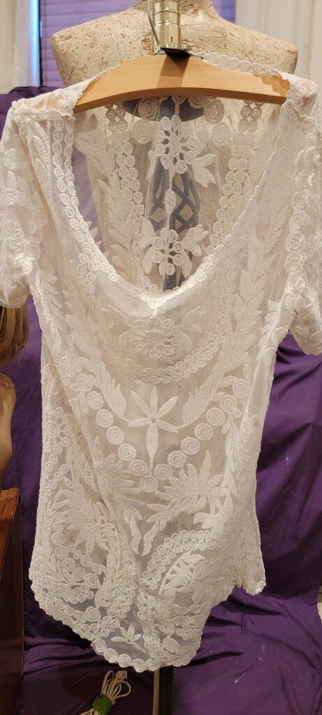 Chelsea & Theodore Sheer Lace Top