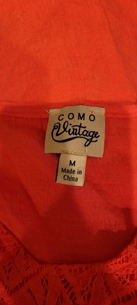 Como Vintage Red Blouse