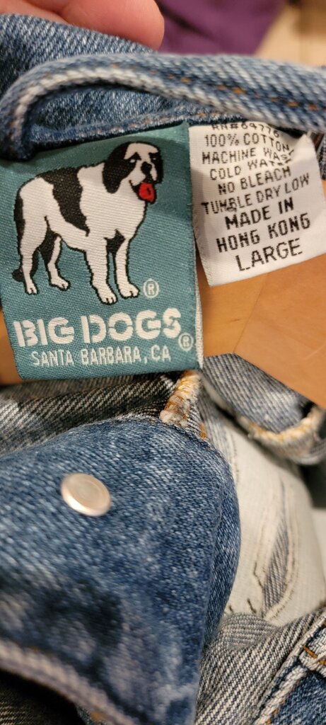 Big Dogs Denim Jacket with Embroidered Design