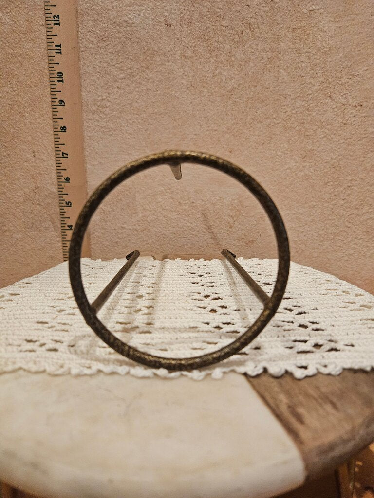Vintage Cast Iron Laboratory Tripod Stand/ 1960s Cast Iron Lab Tripod/ candle riser