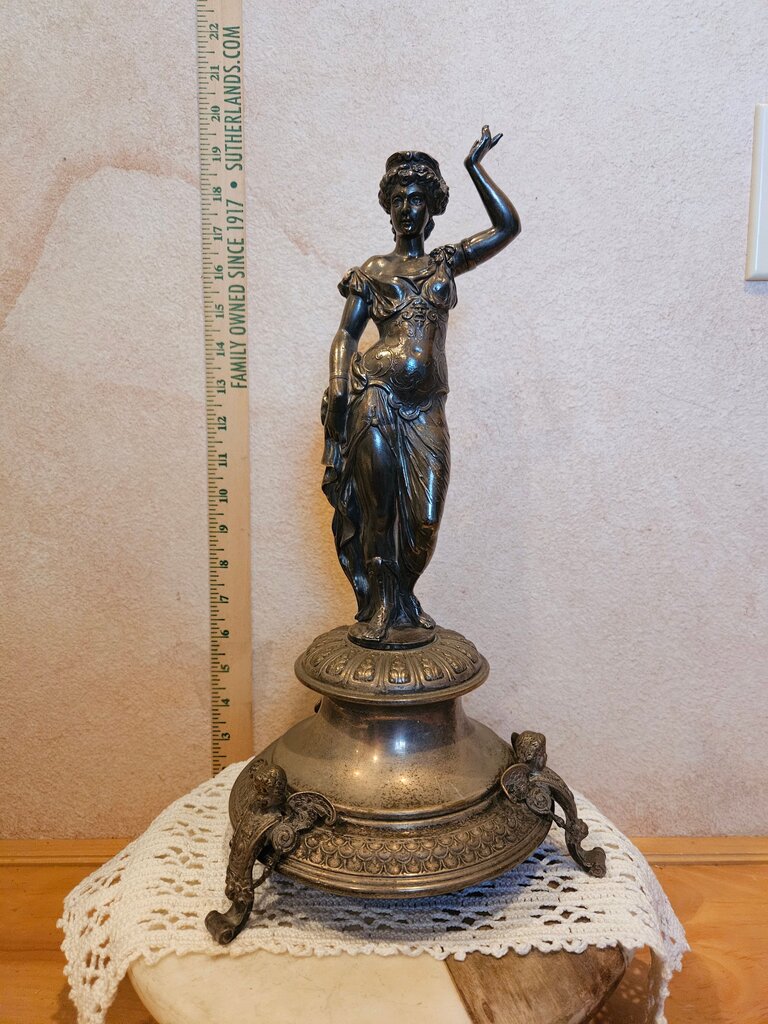 Antique Figurine Classical Woman Statue As is