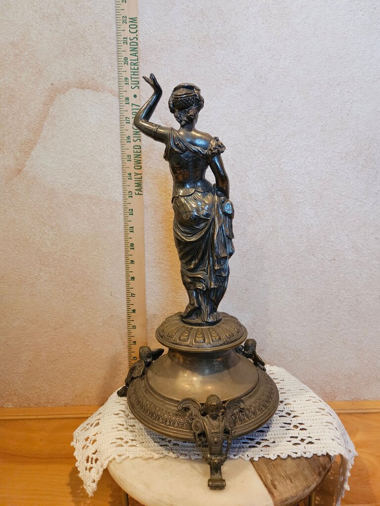 Antique Figurine Classical Woman Statue As is
