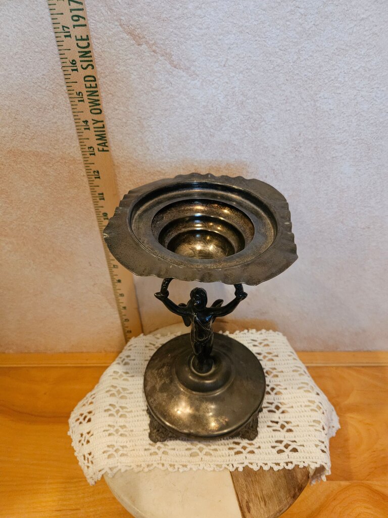 Vintage Art Deco Art Deco Elegant Angel Brides basket/ Trinket Bowl / candle riser / Ashtray