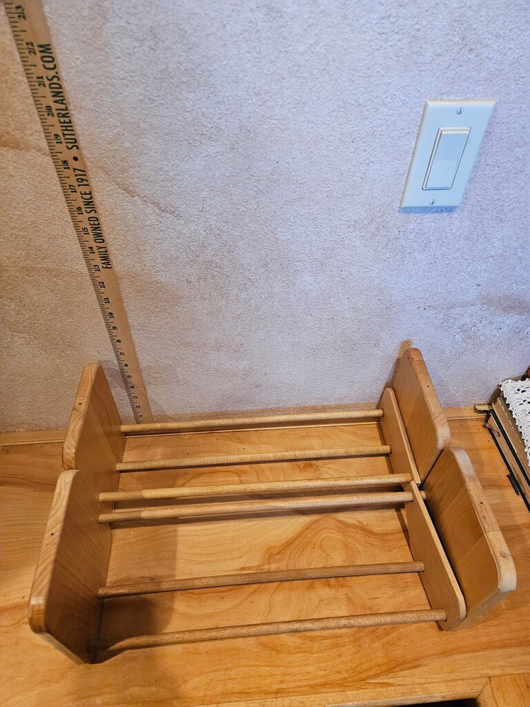 TWO Napa Valley Wood Storage Rack CD DVD Book Holder Adjustable Display Rack