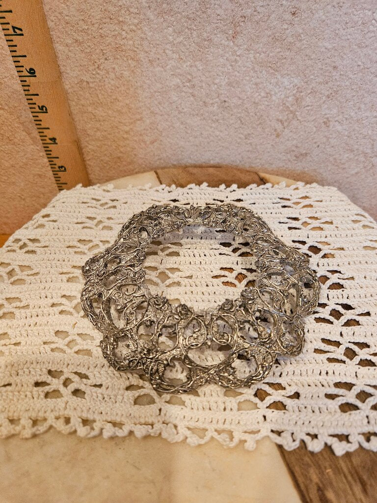 Vintage Topper/ Holder , Floral Design VG
