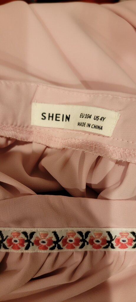 SHEIN Pink Floral Dress
