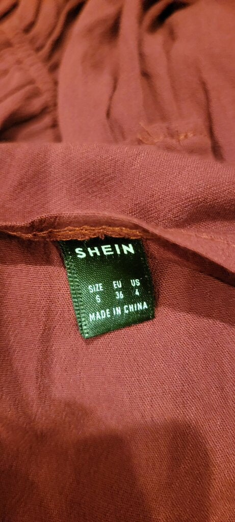 SHEIN Burgundy Lace Dress