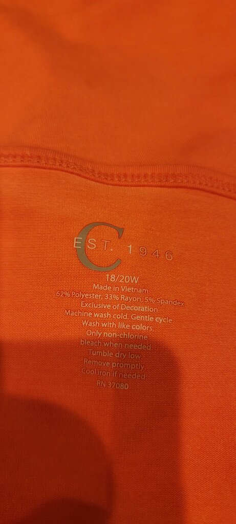 Women's Orange Lace Trim Camisole