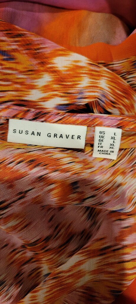 Susan Graver Colorful Lightweight Kimono