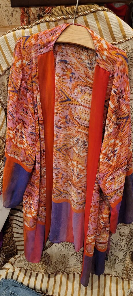 Susan Graver Colorful Lightweight Kimono