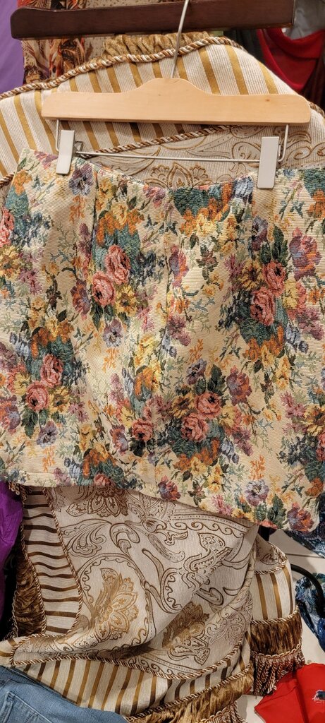 Vintage Floral Print Skirt