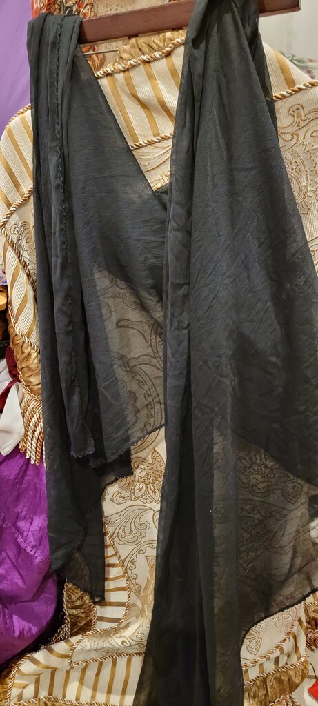 Black Sheer Scarf