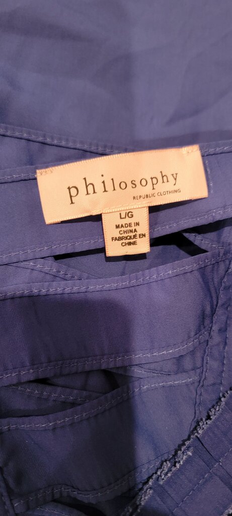 Philosophy Women's Blue Tank Top