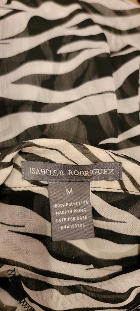 Isabella Rodriguez Zebra Print Blouse
