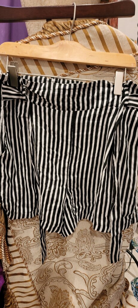 Angie Black and White Striped Top