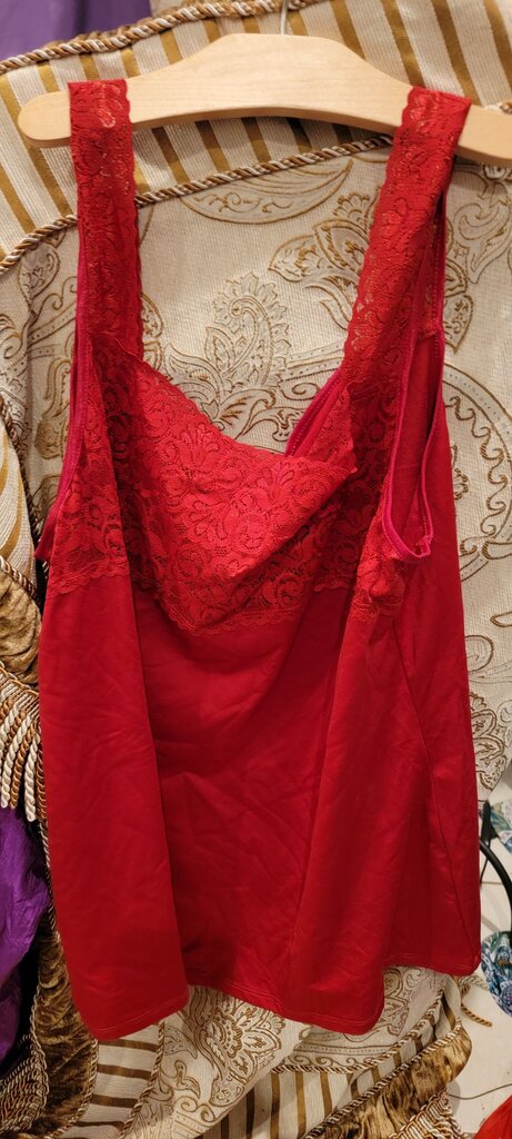 Cato Women's Red Lace Tank