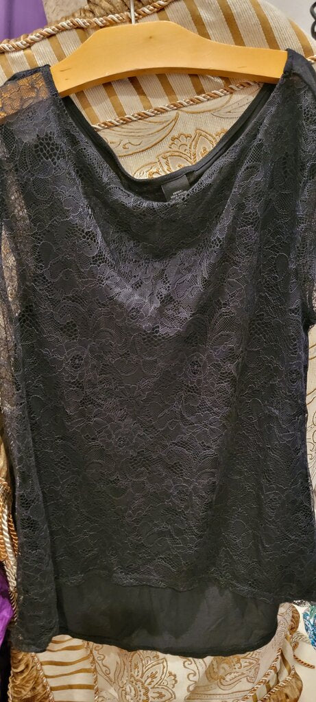 Black Lace Women's Top