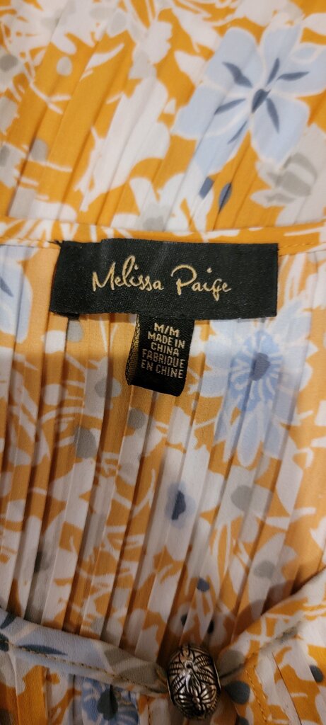 Melissa Paige Floral Pleated Top