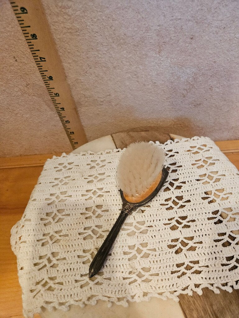 Antique Silver Plated Hair Brush